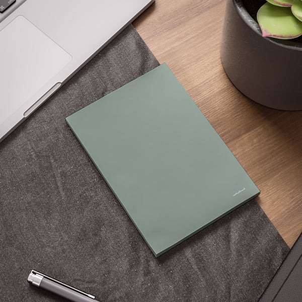 Blank note pad - muted sage