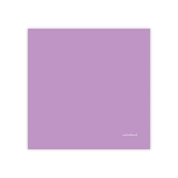 Blank note pad - muted pink purple