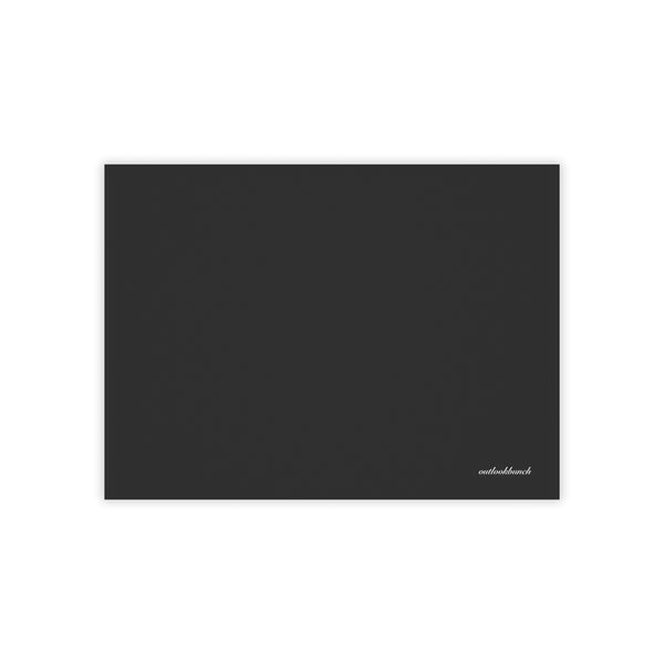 Quote note pad - blank - black