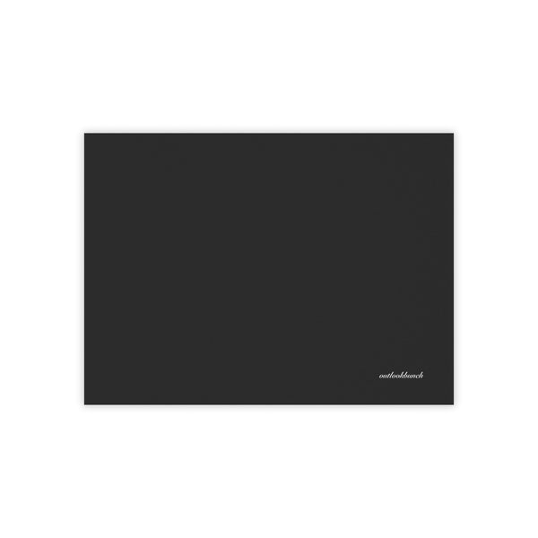 Quote note pad - blank - black