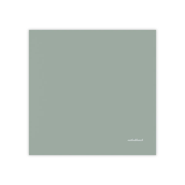 Blank note pad - muted sage