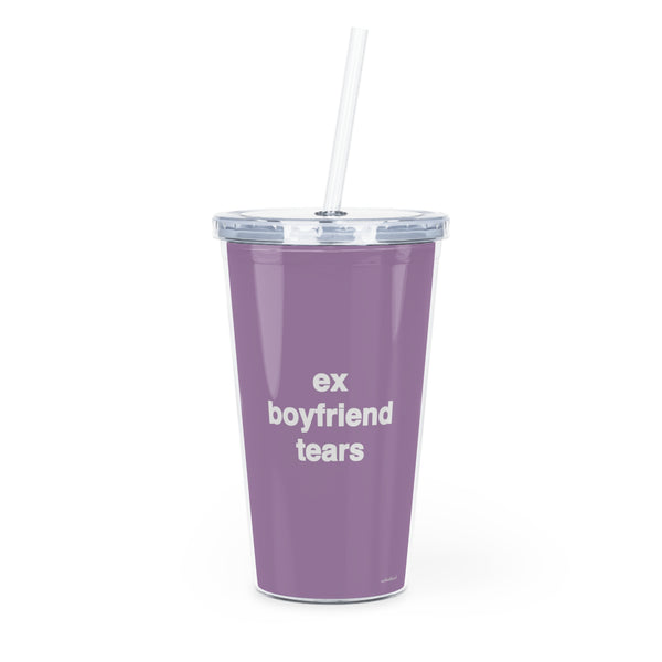 Quote Tumbler - muted pink-purple - ex boyfriend tears