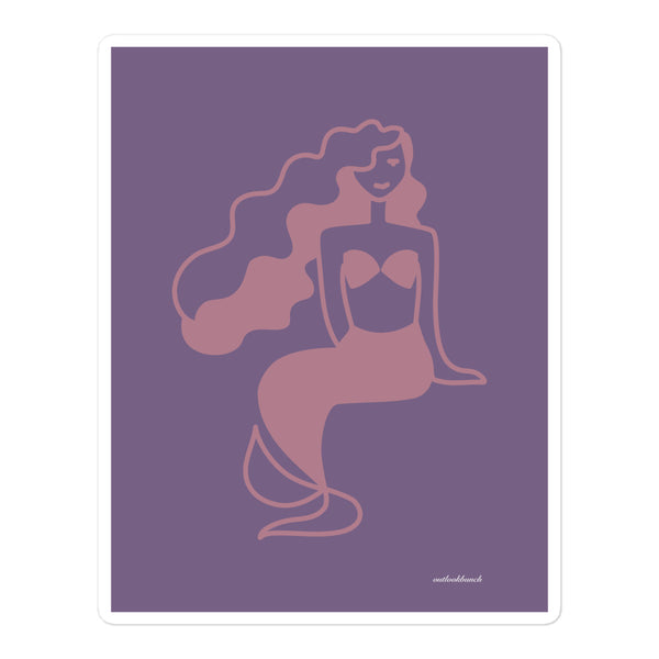 Pic sticker - mermaid - muted pink-purple