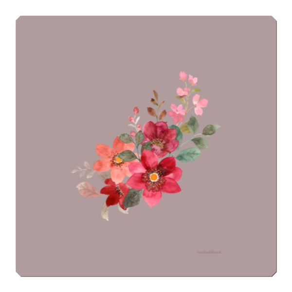 Pic - Flower 1 - Sticker - grey pink