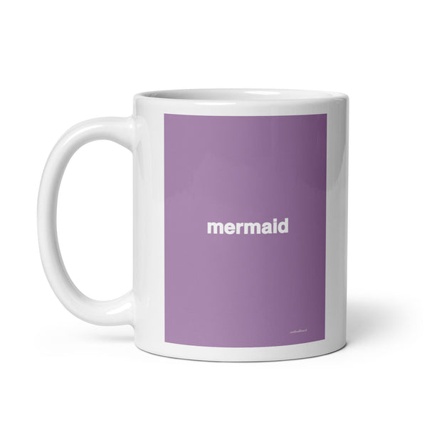 Quote mug - mermaid - muted pink purple